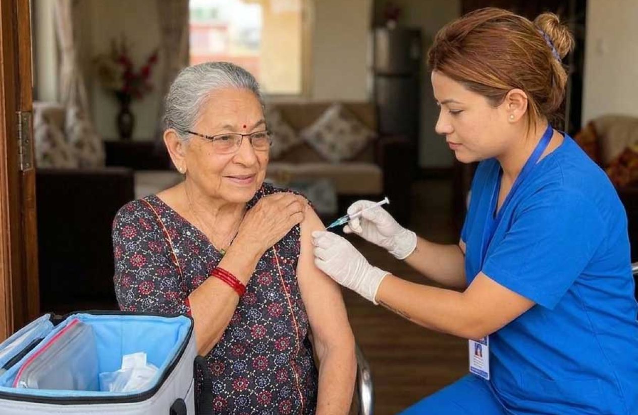 vaccination at home with meraki health solution